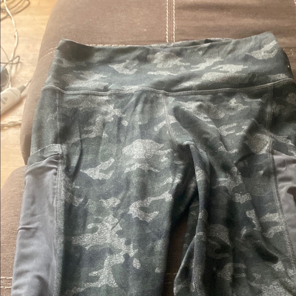 Fabletics Gray Camo Leggings